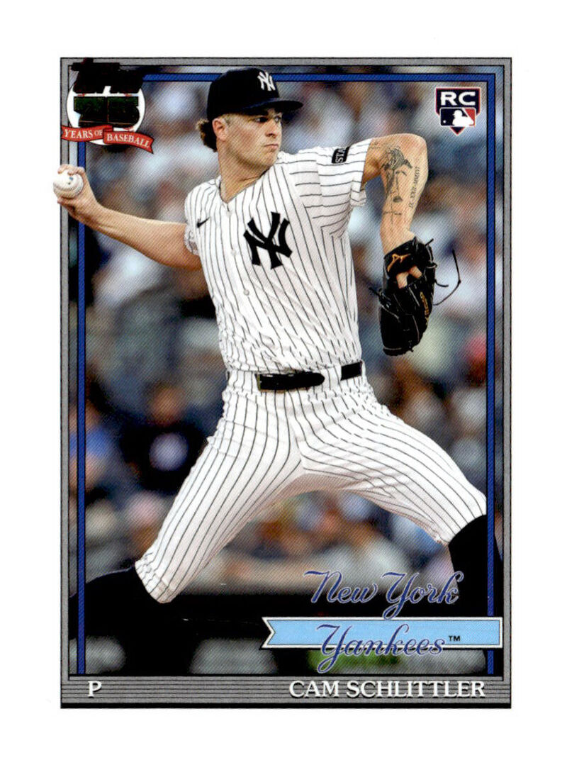 2026 Topps #T91-86 Cam Schlittler 1991 Topps Baseball 35th Anniversary (Series One)