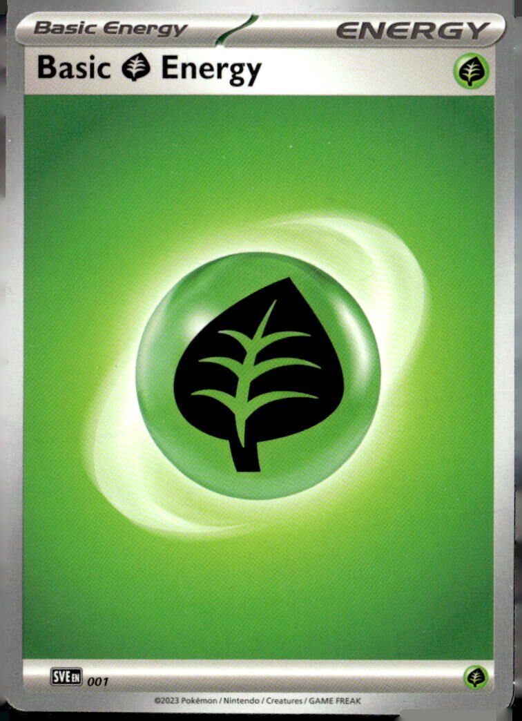 SV03: Obsidian Flames #001 Basic Grass Energy