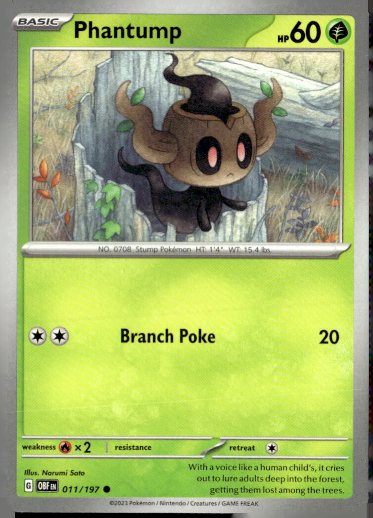 SV03: Obsidian Flames #011/197 Phantump