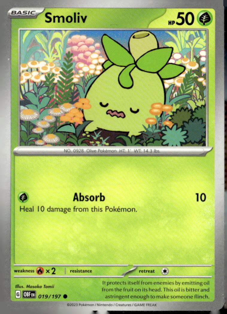 SV03: Obsidian Flames #019/197 Smoliv