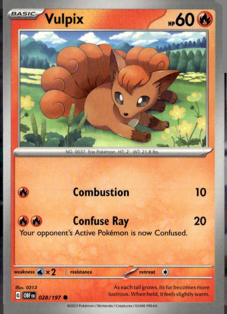 SV03: Obsidian Flames #028/197 Vulpix