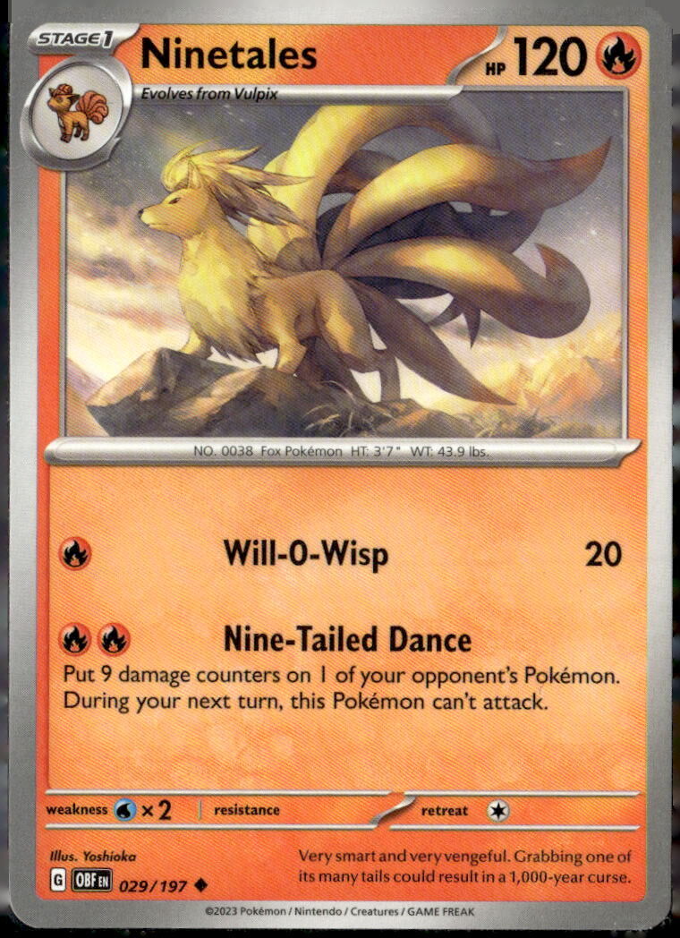 SV03: Obsidian Flames #029/197 Ninetales