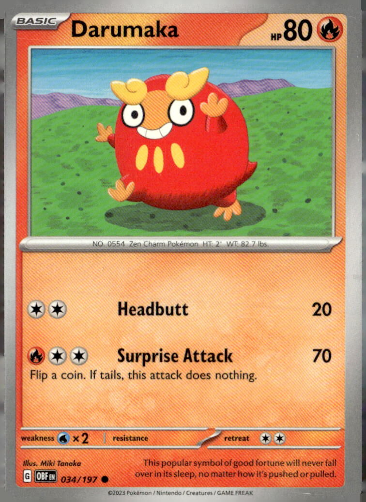 SV03: Obsidian Flames #034/197 Darumaka