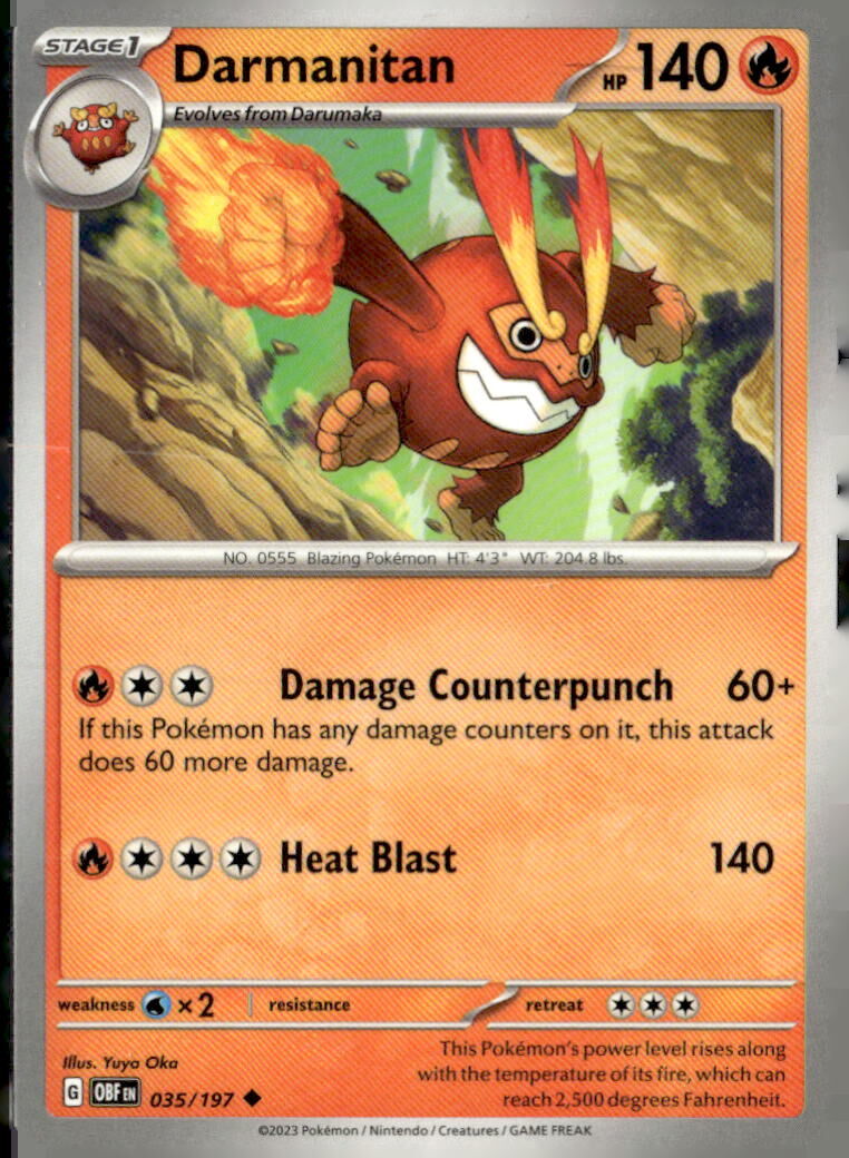 SV03: Obsidian Flames #035/197 Darmanitan