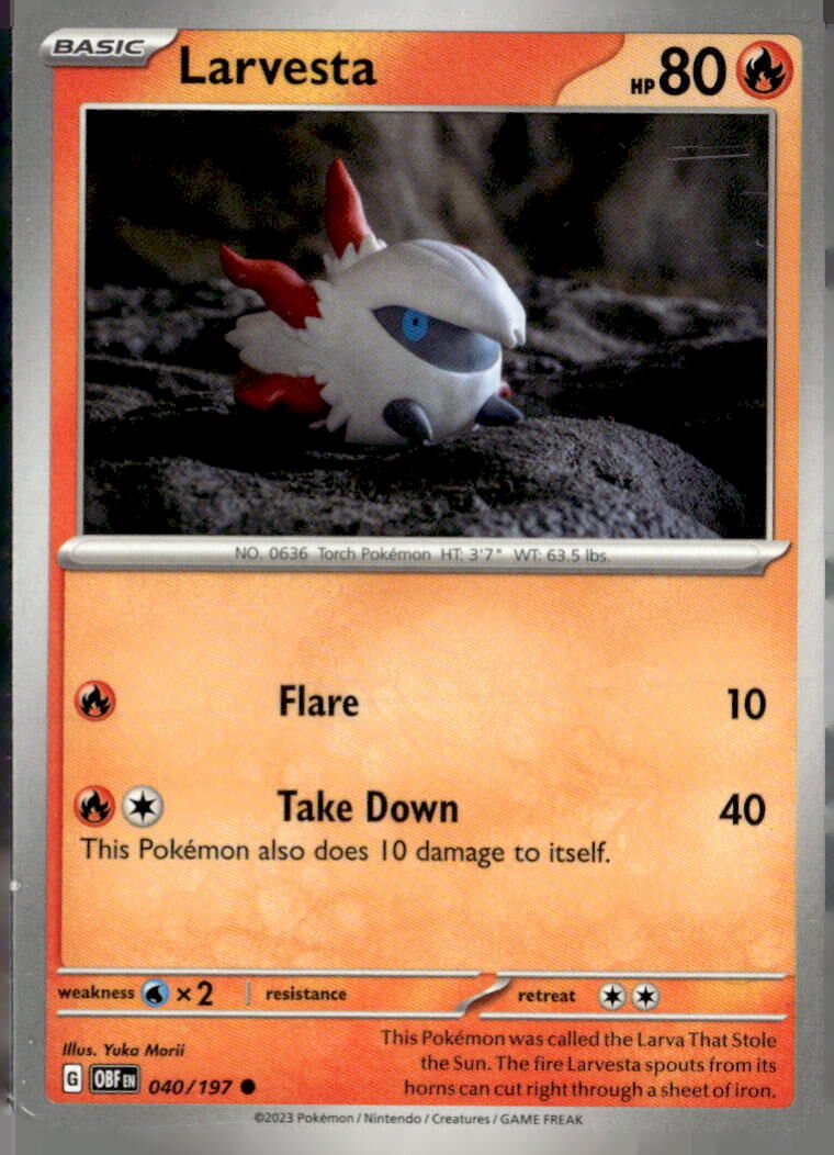 SV03: Obsidian Flames #040/197 Larvesta