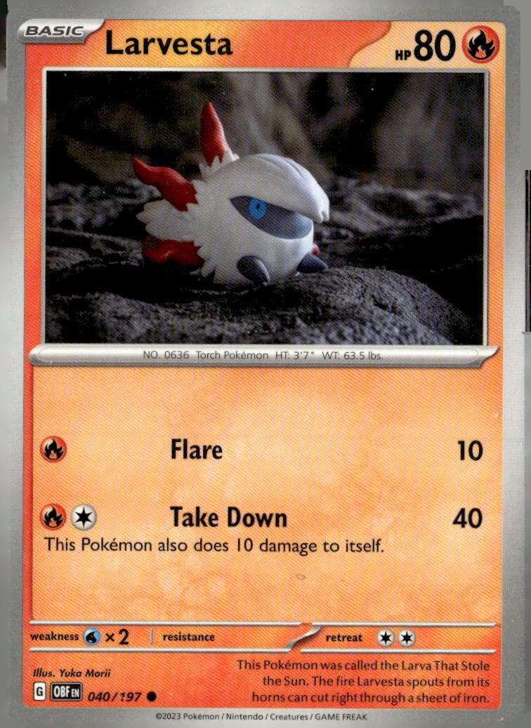 SV03: Obsidian Flames #040/197 Larvesta