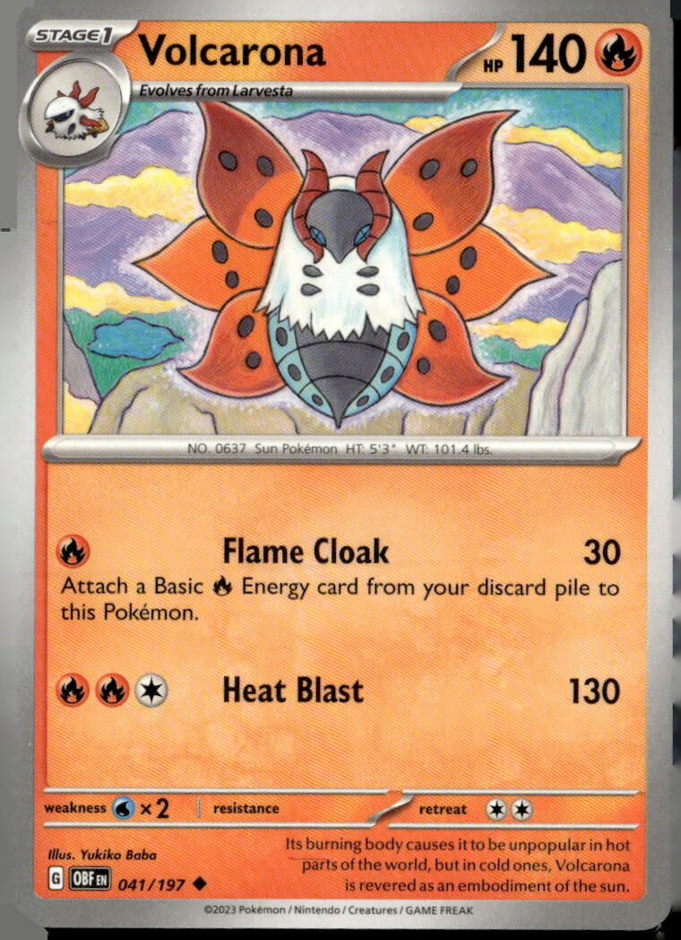 SV03: Obsidian Flames #041/197 Volcarona