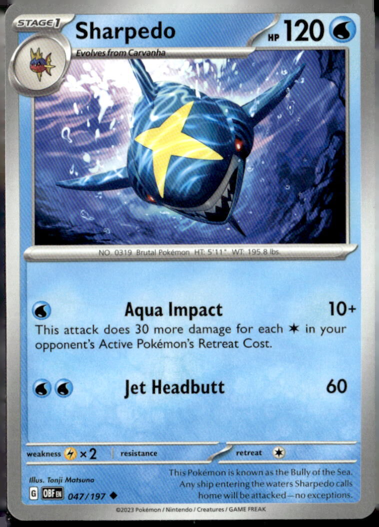 SV03: Obsidian Flames #047/197 Sharpedo