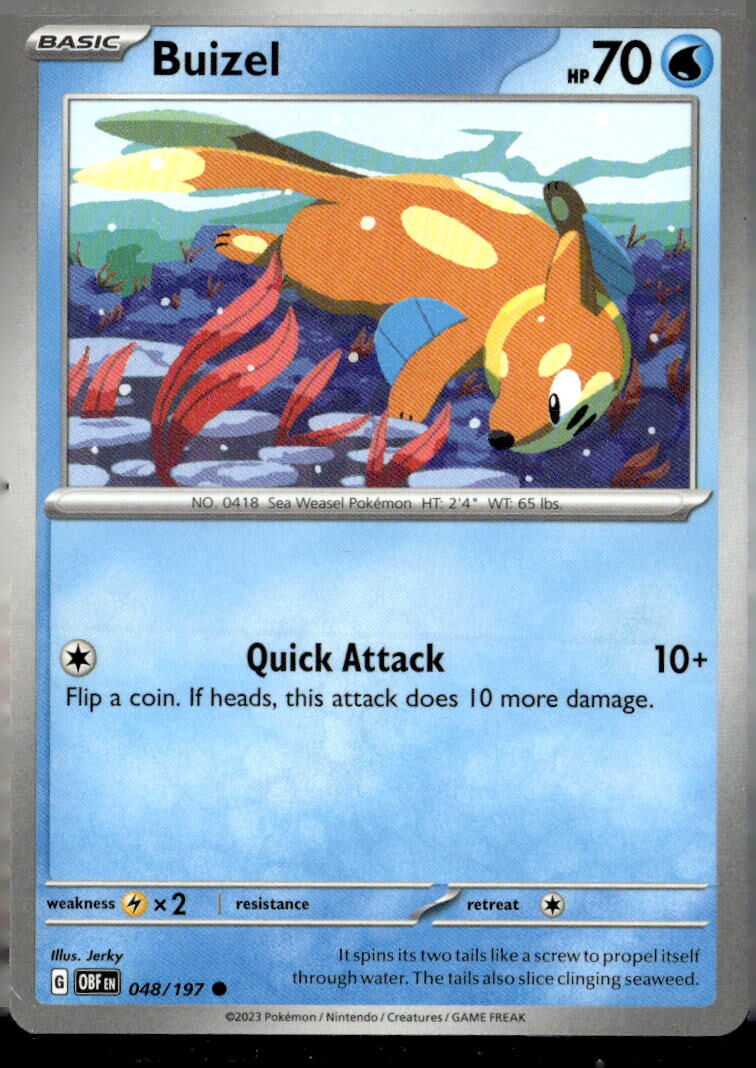 SV03: Obsidian Flames #048/197 Buizel