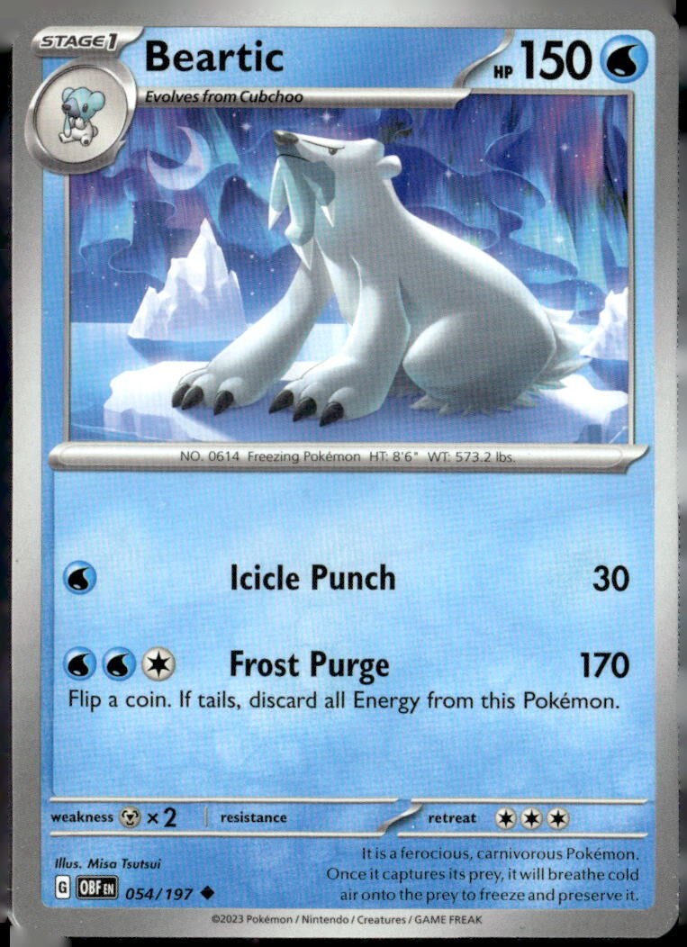 SV03: Obsidian Flames #054/197 Beartic