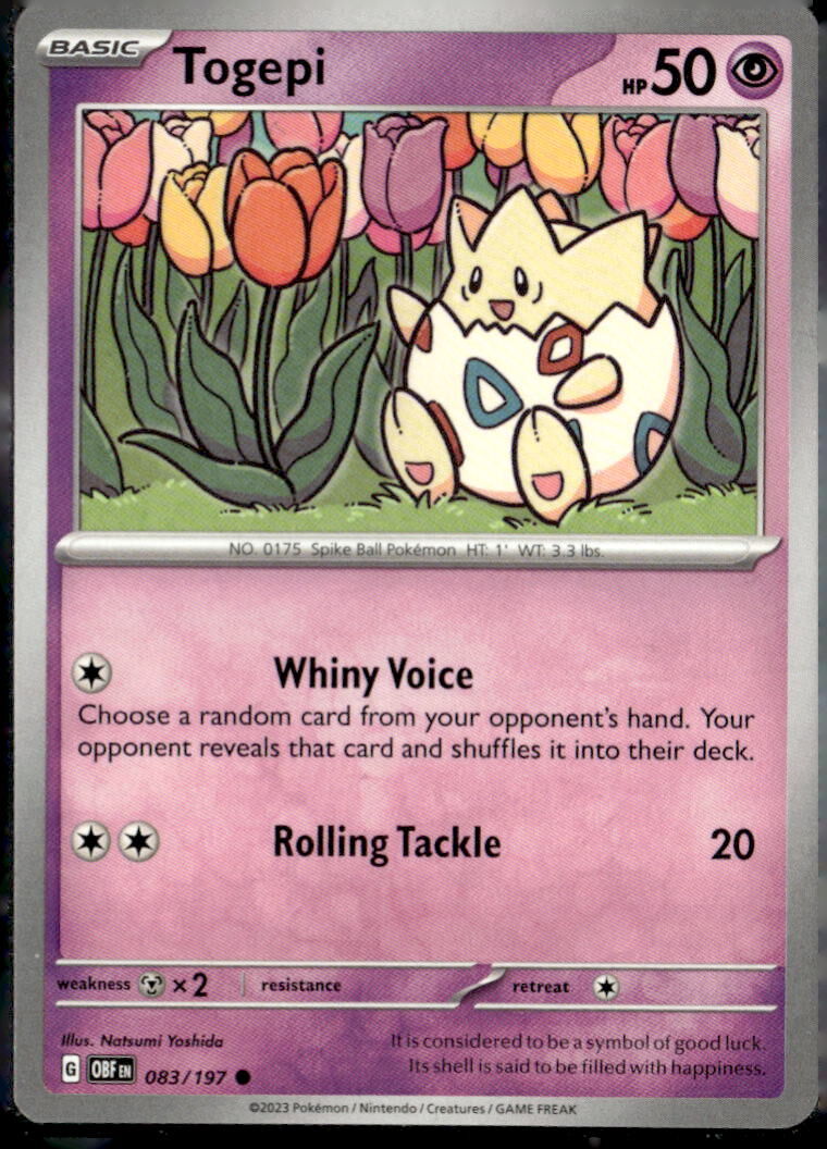 SV03: Obsidian Flames #083/197 Togepi