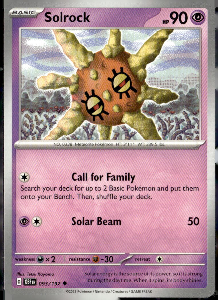 SV03: Obsidian Flames #093/197 Solrock