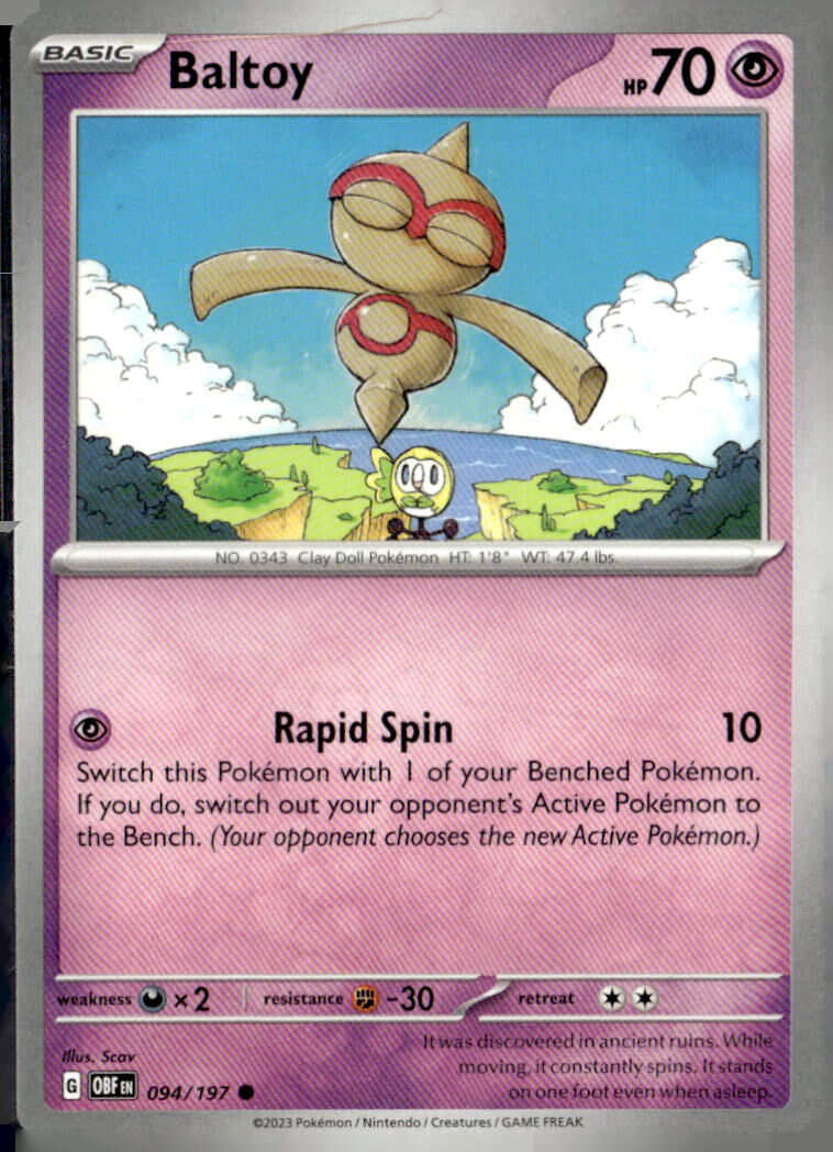 SV03: Obsidian Flames #094/197 Baltoy