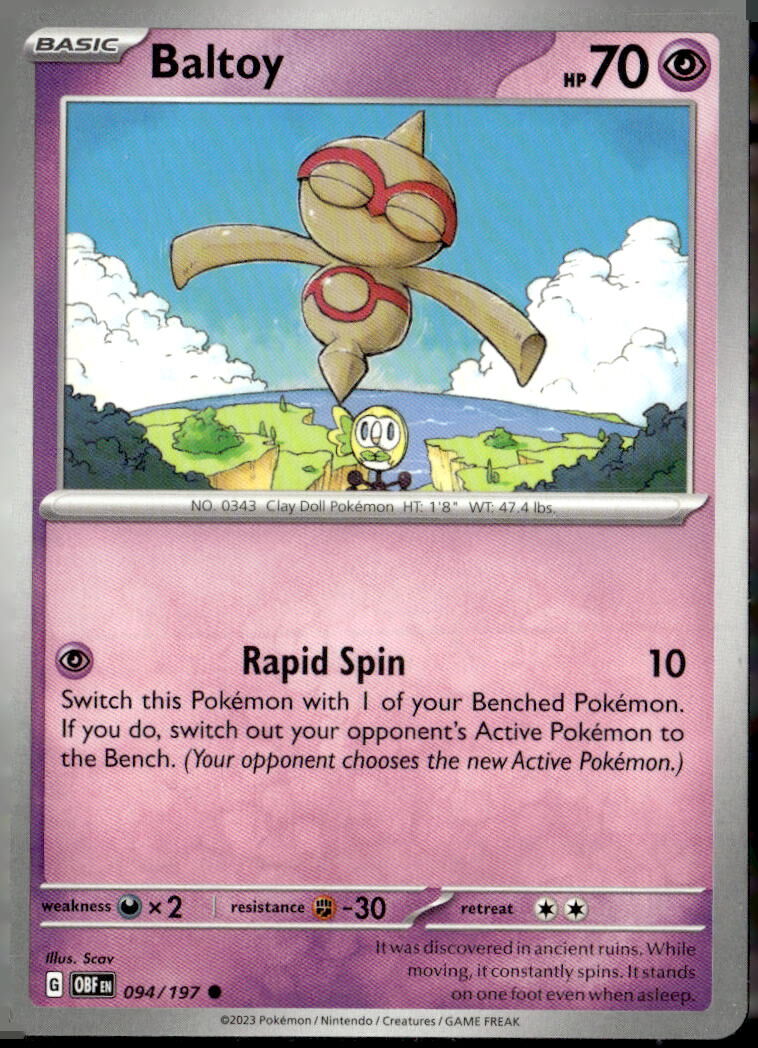 SV03: Obsidian Flames #094/197 Baltoy