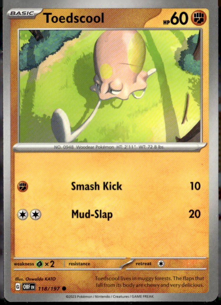 SV03: Obsidian Flames #118/197 Toedscool