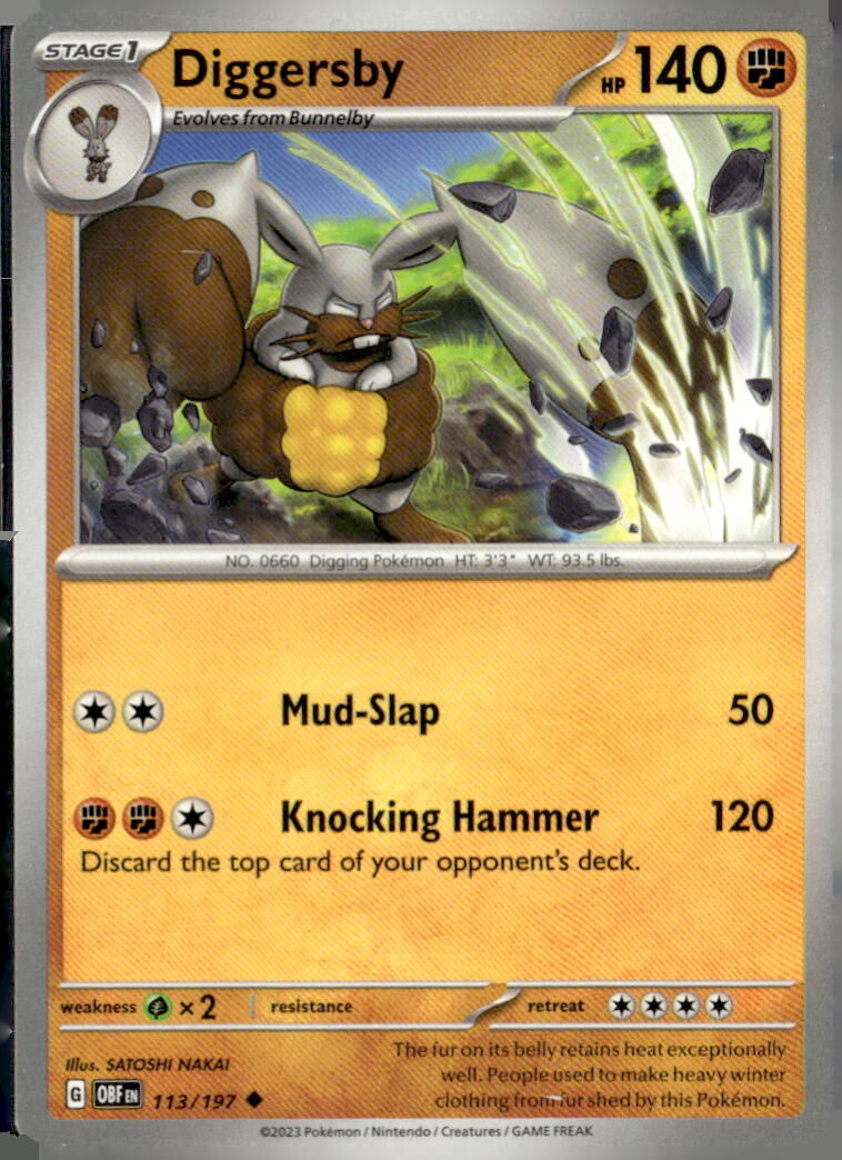 SV03: Obsidian Flames #113/197 Diggersby