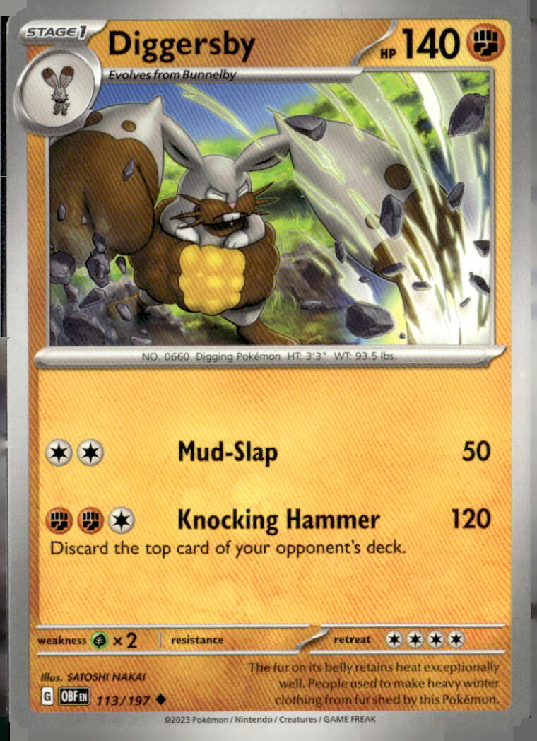 SV03: Obsidian Flames #113/197 Diggersby