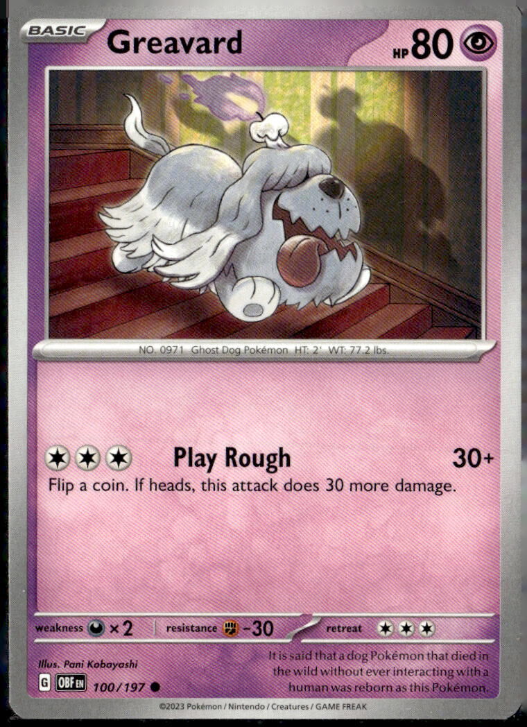 SV03: Obsidian Flames #100/197 Greavard