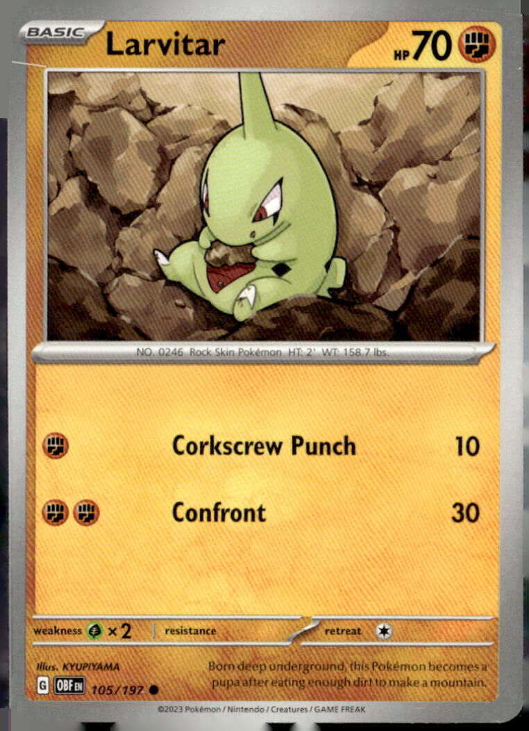 SV03: Obsidian Flames #105/197 Larvitar