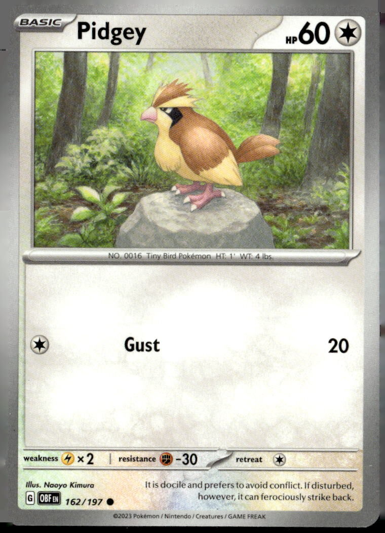 SV03: Obsidian Flames #162/197 Pidgey