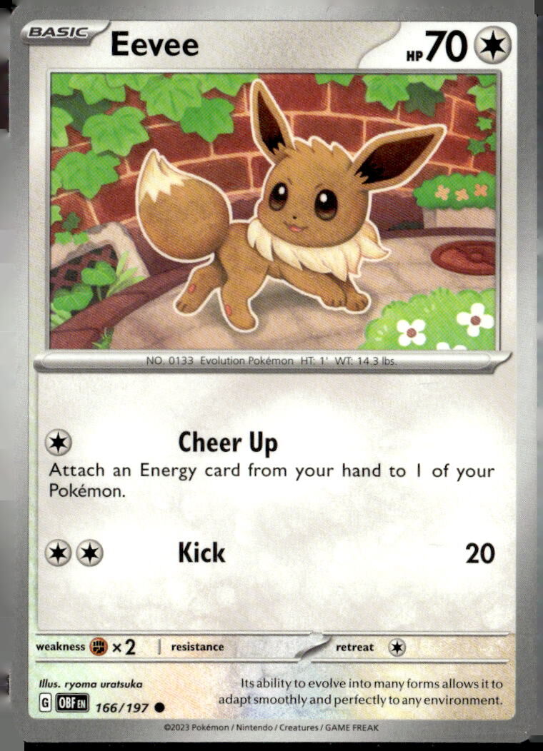 SV03: Obsidian Flames #166/197 Eevee