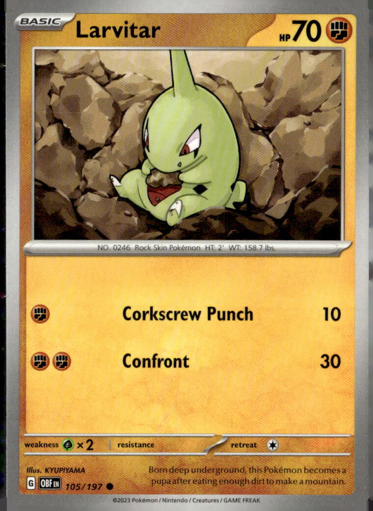 SV03: Obsidian Flames #105/197 Larvitar