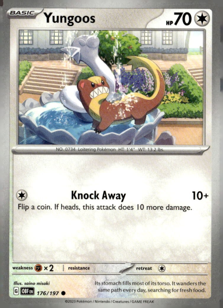 SV03: Obsidian Flames #176/197 Yungoos