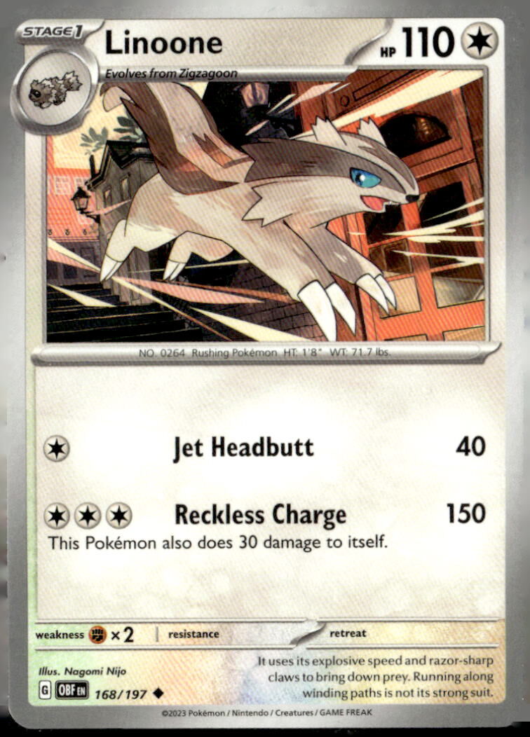 SV03: Obsidian Flames #168/197 Linoone