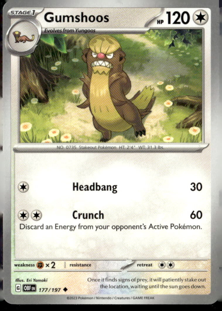 SV03: Obsidian Flames #177/197 Gumshoos