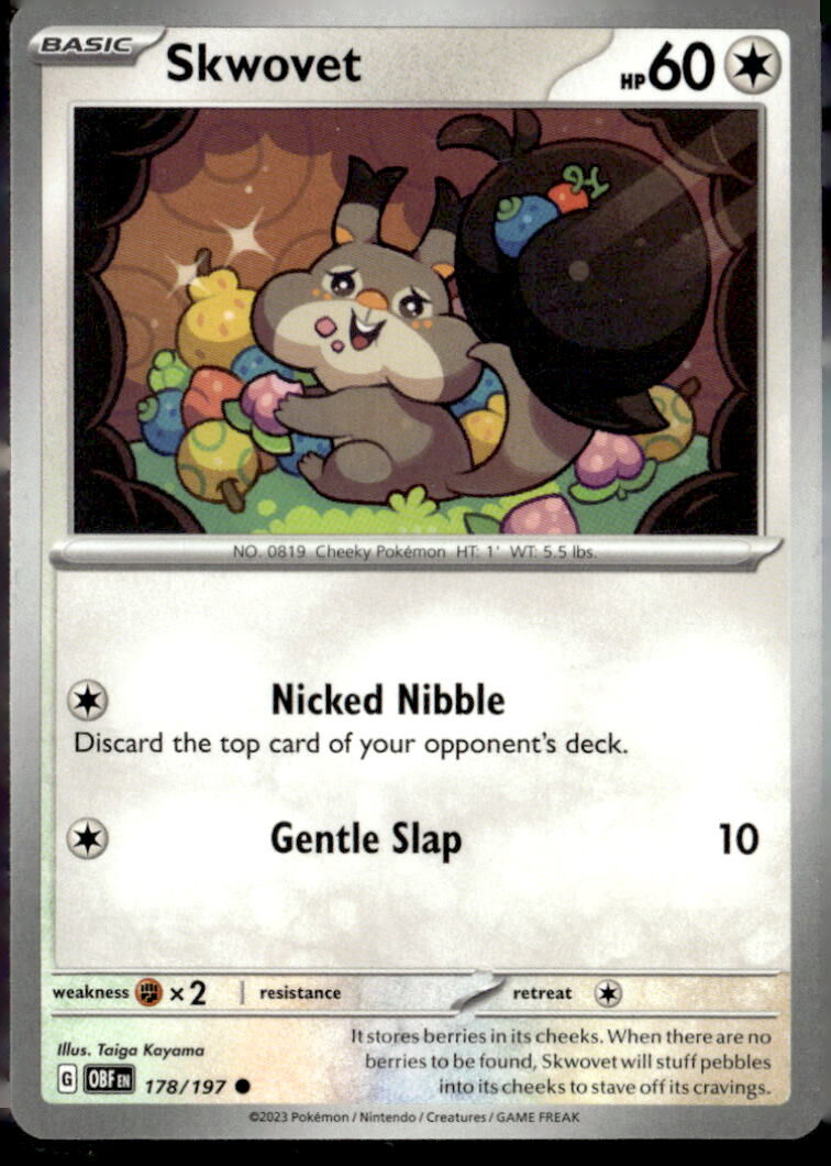 SV03: Obsidian Flames #178/197 Skwovet