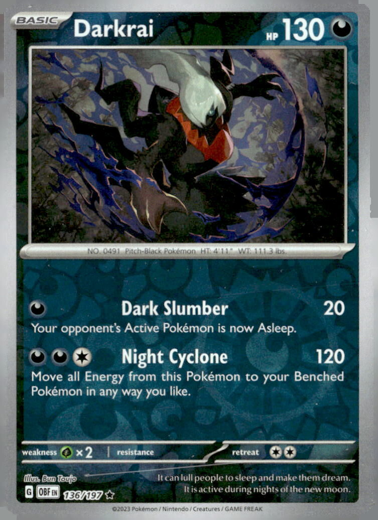 SV03: Obsidian Flames #136/197 Darkrai