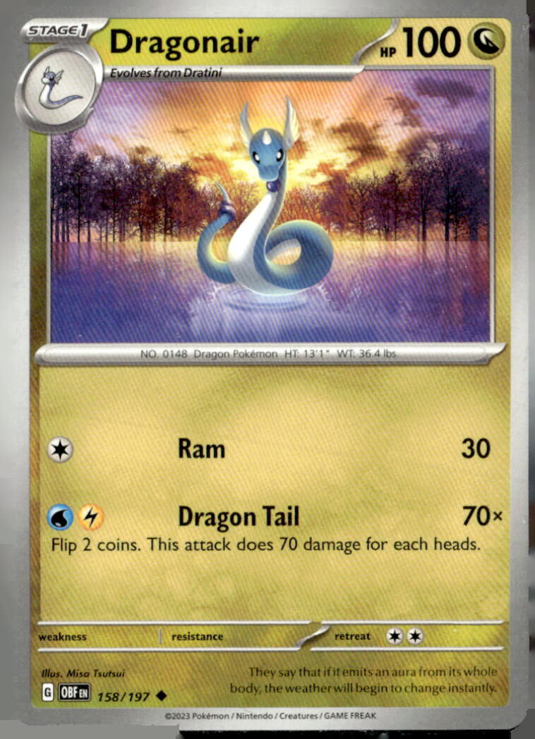 SV03: Obsidian Flames #158/197 Dragonair