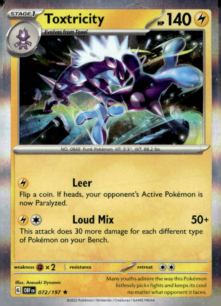 SV03: Obsidian Flames #072/197 Toxtricity