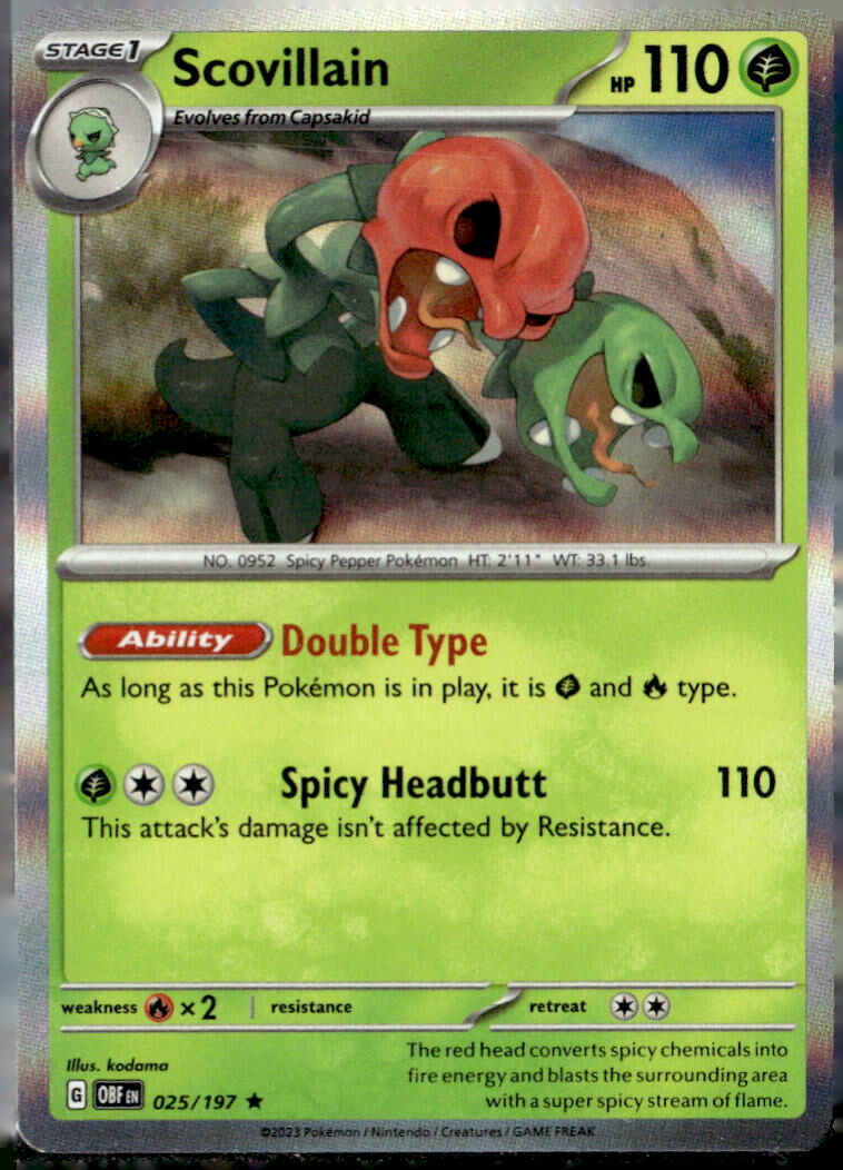 SV03: Obsidian Flames #025/197 Scovillain