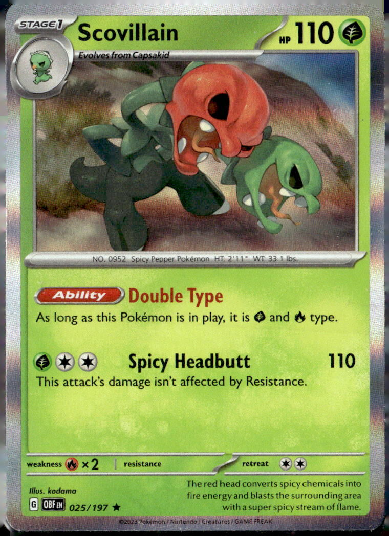 SV03: Obsidian Flames #025/197 Scovillain