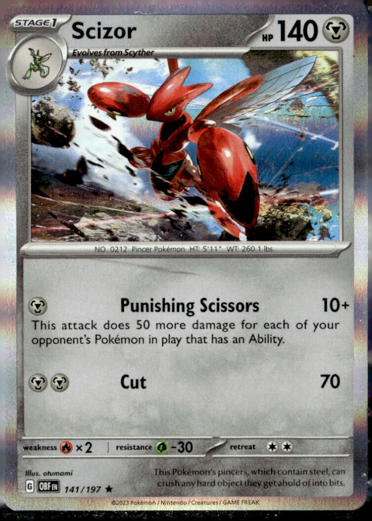 SV03: Obsidian Flames #141/197 Scizor