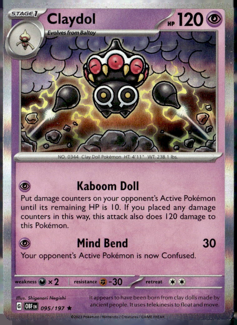 SV03: Obsidian Flames #095/197 Claydol