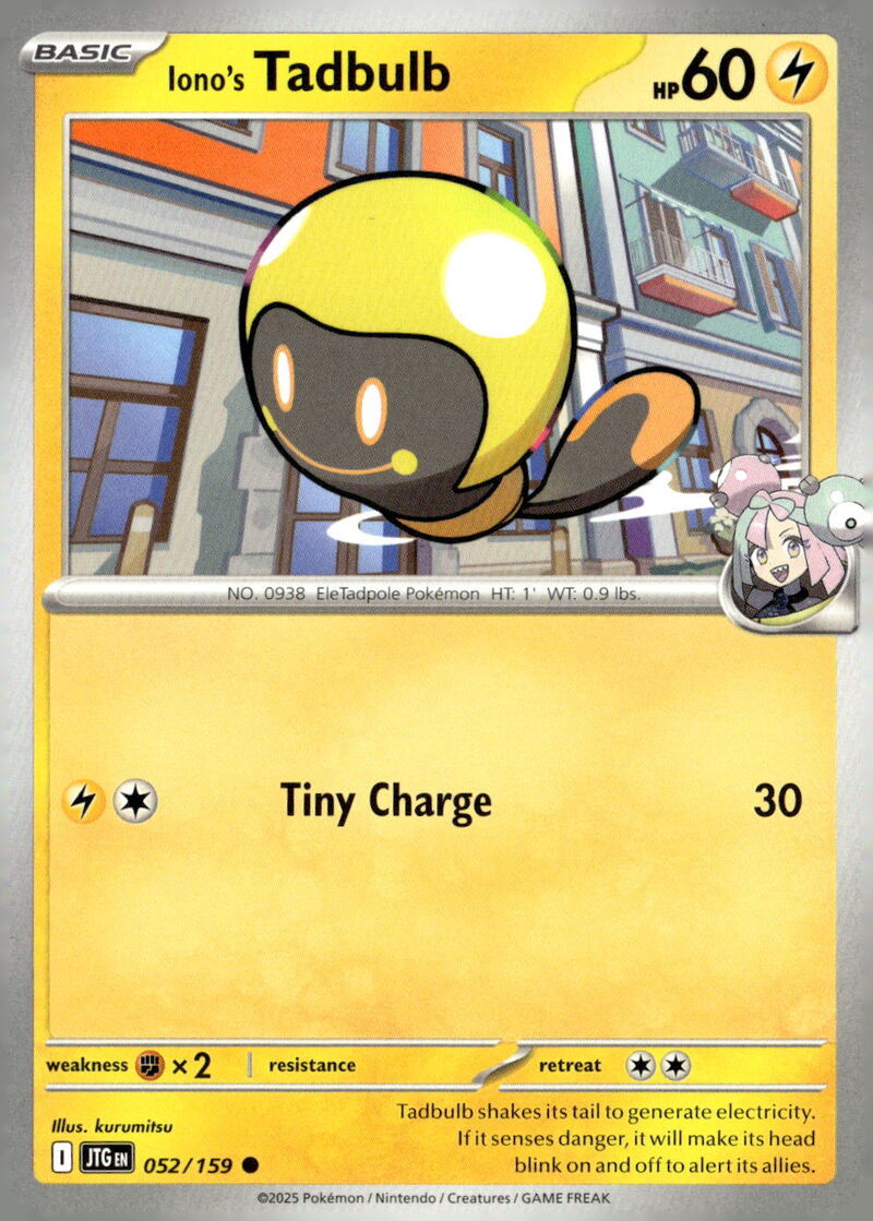 SV09: Journey Together #052/159 Iono's Tadbulb