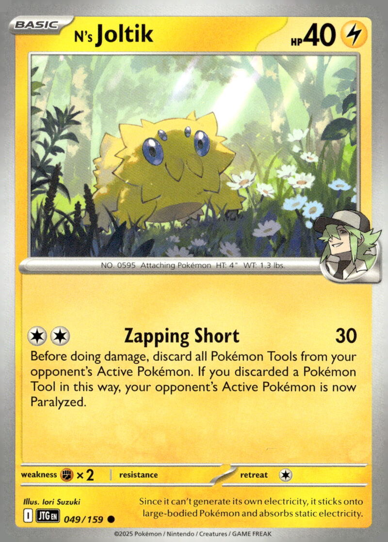 SV09: Journey Together #049/159 N's Joltik