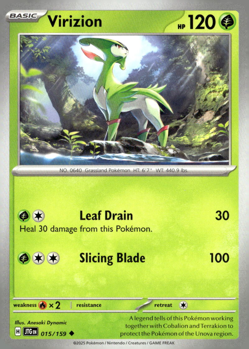 SV09: Journey Together #015/159 Virizion