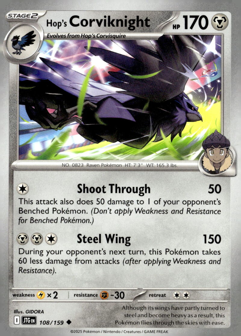 SV09: Journey Together #108/159 Hop's Corviknight