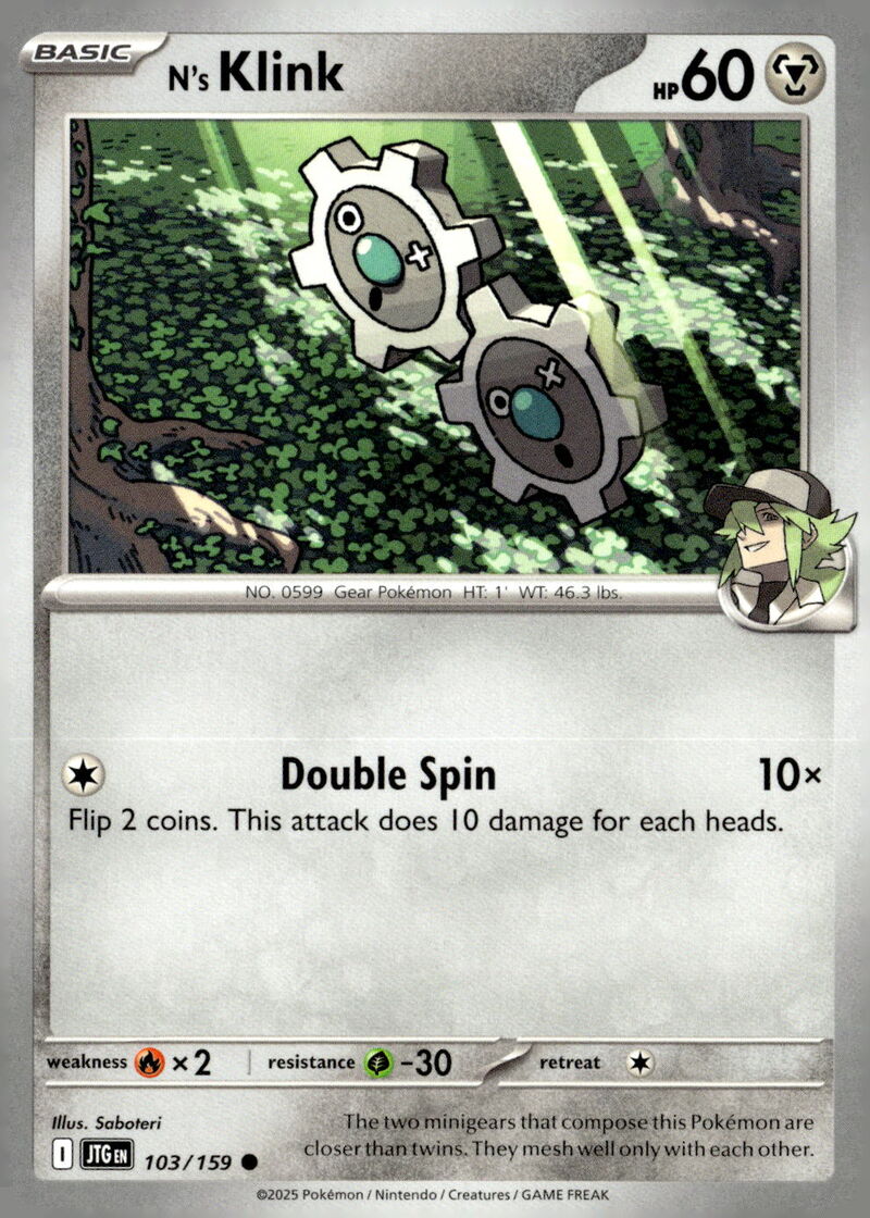 SV09: Journey Together #103/159 N's Klink