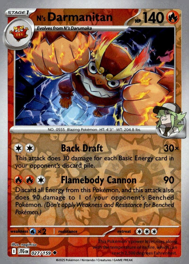 SV09: Journey Together #027/159 N's Darmanitan