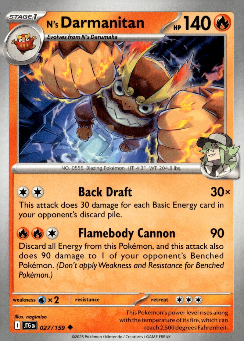 SV09: Journey Together #027/159 N's Darmanitan