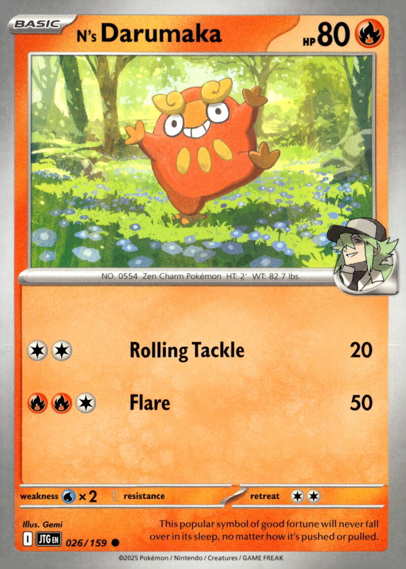 SV09: Journey Together #026/159 N's Darumaka