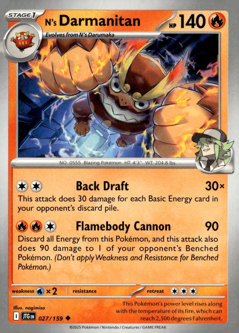 SV09: Journey Together #027/159 N's Darmanitan