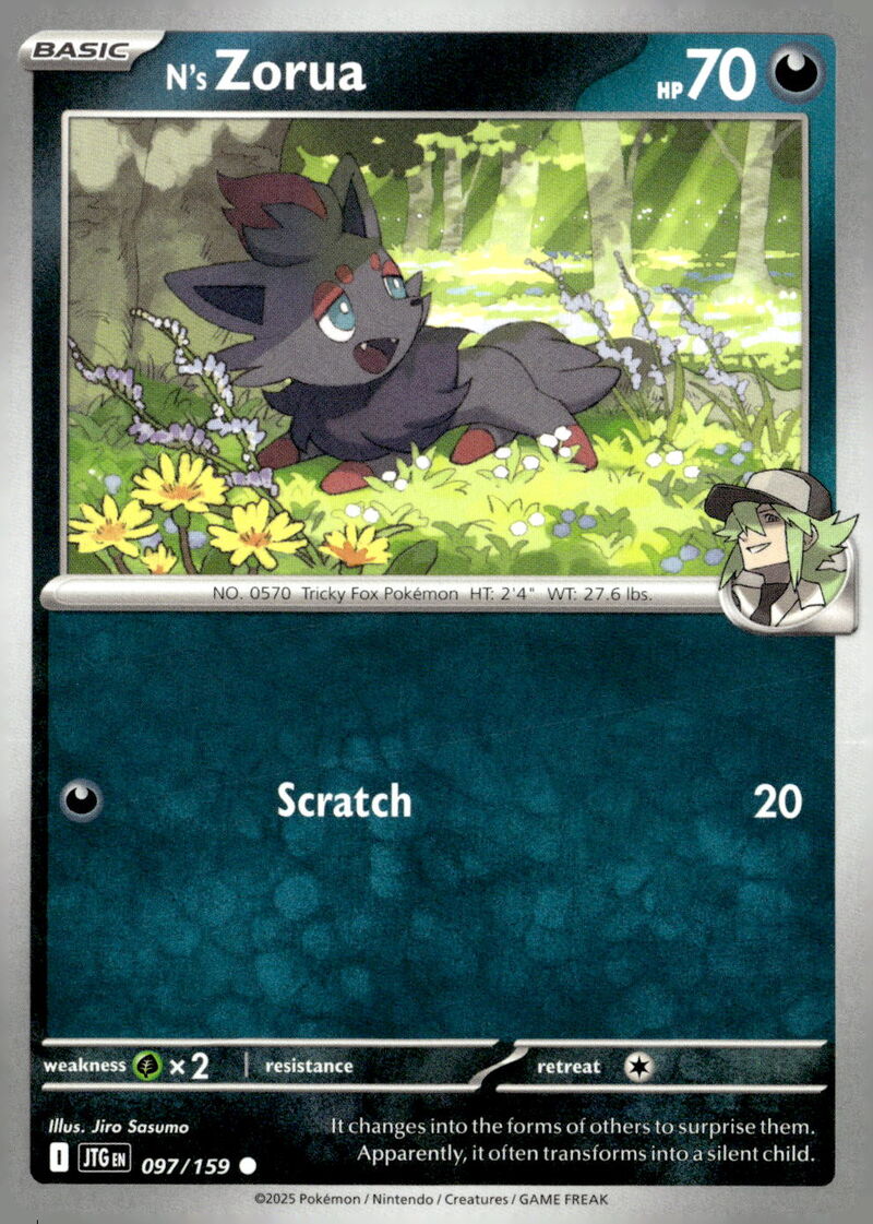 SV09: Journey Together #097/159 N's Zorua