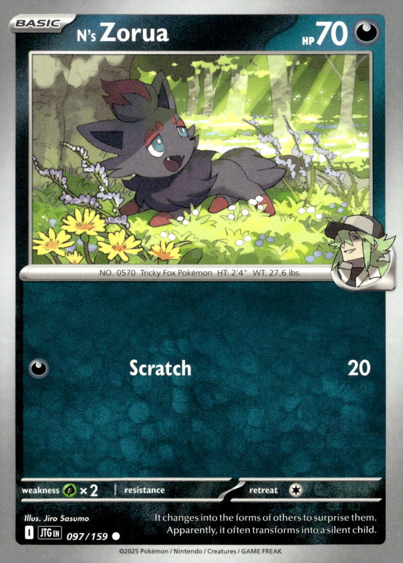 SV09: Journey Together #097/159 N's Zorua