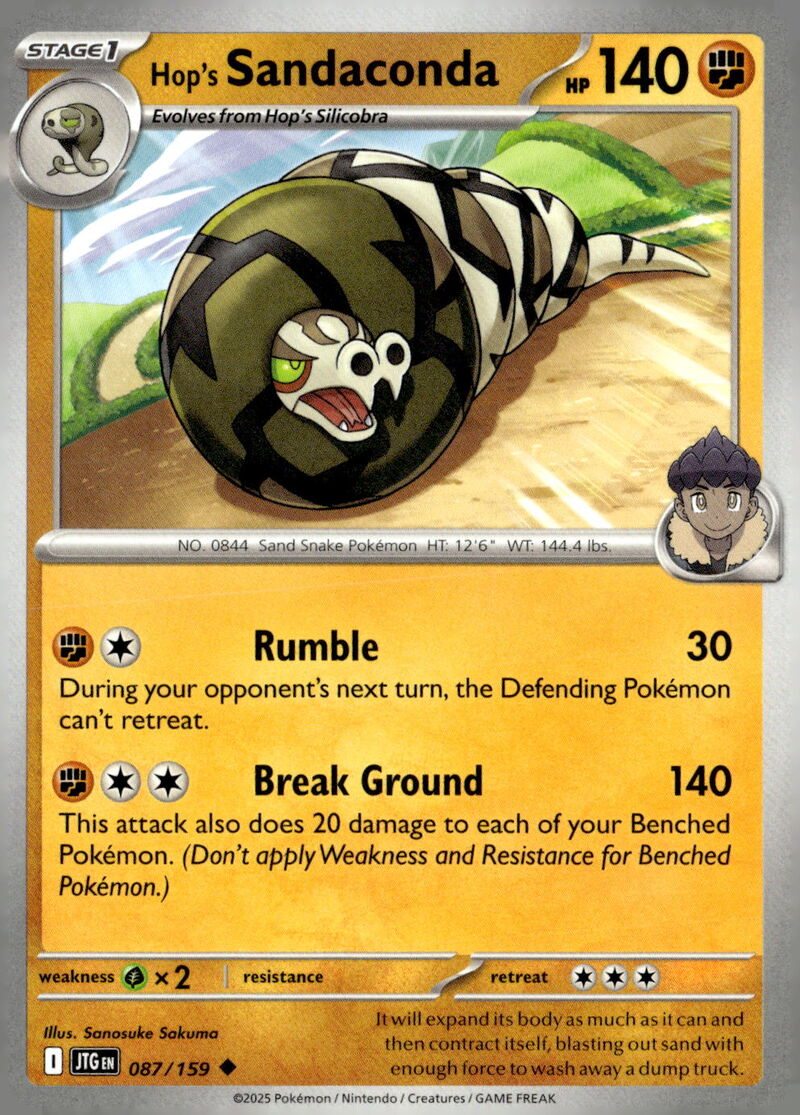 SV09: Journey Together #087/159 Hop's Sandaconda