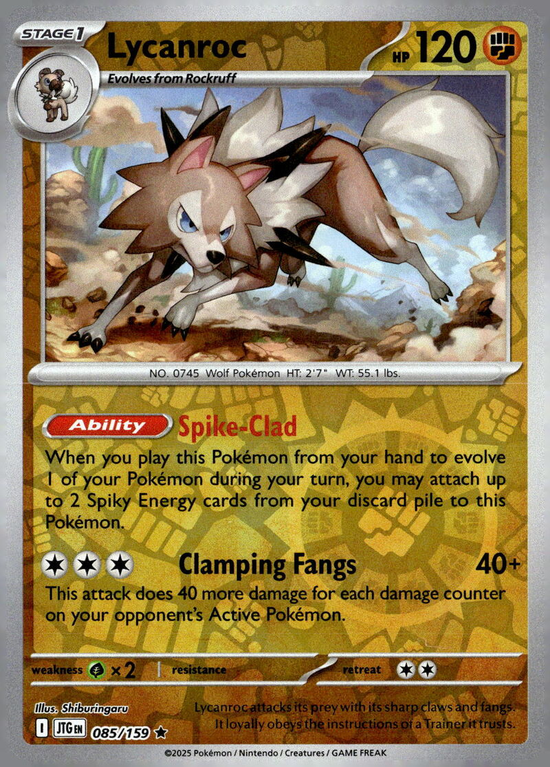 SV09: Journey Together #085/159 Lycanroc